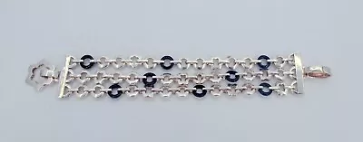 MONTBLANC 925 Sterling Multi-Strands Bracelet Fine Jewelry  TC4020755  ******* • $329