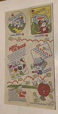 Vintage 1992 McDonalds Food Fundamentals Happy Meal Bag • $2.99