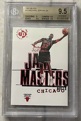 1997-98 Ud3 Michael Joradan Jam Masters #15 Bgs 9.5  • $225.23