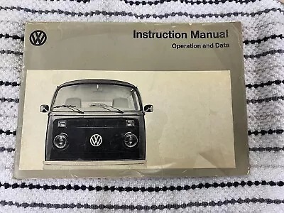 1972 Volkswagen Type 2 Kombi Owners Manual.  • $35.40