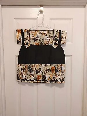 New Clothes Pin Holder Bag Handmade Cat Kitten Dress - Vintage Style  • $12.95
