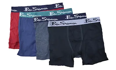 Ben Sherman Men's Ultra Soft Microfiber Boxer Briefs With Support Pouch 4-Pack • $24.90
