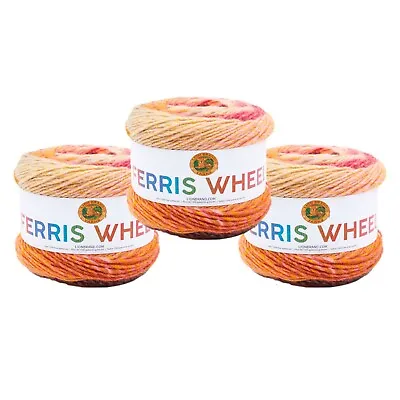 (3 Pack) Lion Brand Yarn 217-610J Ferris Wheel Yarn Cherry On Top • $13.97