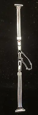 FLEX-ON Vintage Women's Silver Tone Adjustable Watch Band 10-12mm. New Old Stock • $8.95