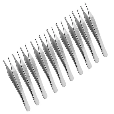 10 Pcs Adson Tissue Forceps Surgical/Medical Instruments SS 4.75 1X2 Teeth • $13.99