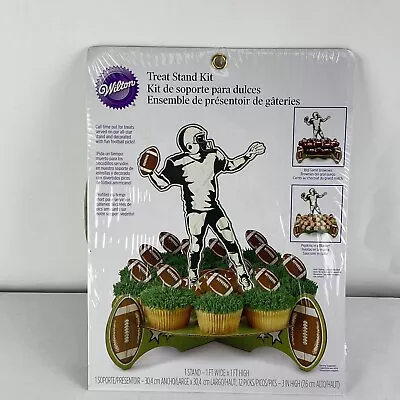 £11.74 • Buy Wilton Football Treat Stand Kit Tootpick Footballs The Big Game Party 