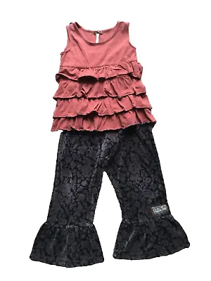 Matilda Jane  You & Me  Sleeveless Ruffled 2-Piece Set Size 6 • $14.99