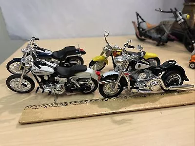 Harley Davidson Motorcycle 1:18 Scale Hot Wheels Maisto Diecast Lot • $20