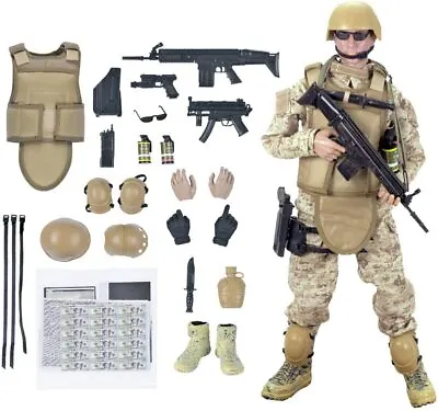 12'' American Military Soldiers Special Forces Army Man Action Figures Play Set • $28.98