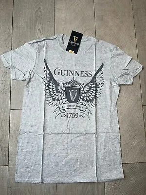 £7.99 • Buy Official Guinness Grey Marl Men S T-shirt Size S/M/L/XL/XXL BNWT