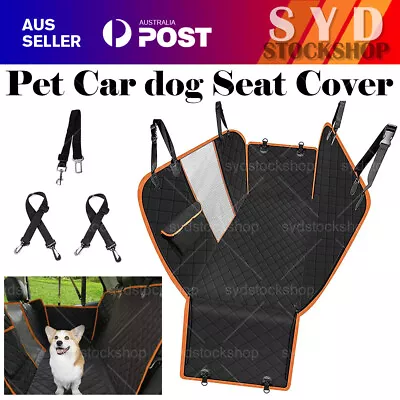 Nonslip Pet Car Back Seat Cover Premium Cat Dog Waterproof Back Protector Mat • $20.99