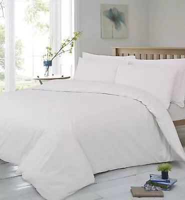 400 Thread Count Cotton Sateen Deep Fitted Sheet 30 Cm / 12 Inch   - White • £26.99