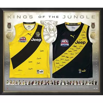 $3995 • Buy Richmond Tigers 2017 & 2019 Premiers Dual Team Signed Jumper Display Martin Afl