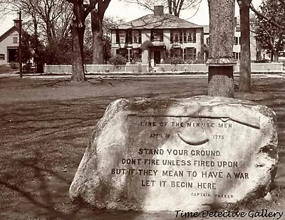 Minutemen Monument Lexington Massachusetts - 1901 - Historic Photo Print • $10