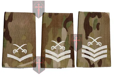 £6 • Buy Pair Of Multicam MTP PTI Rank Slide Physical Training Instructor - LCPL CPL SGT
