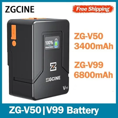 ZGCINE V50/V99 V-Mount V-Lock Li-ion Battery 3400mAh Rechargeable For Video Sony • $228