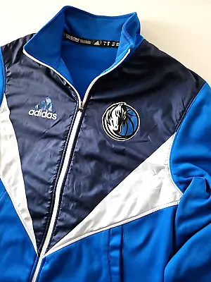 ADIDAS Authentic Dallas Mavericks Full Zip NBA Warm Up Track Jacket SIZE S Small • $16.99