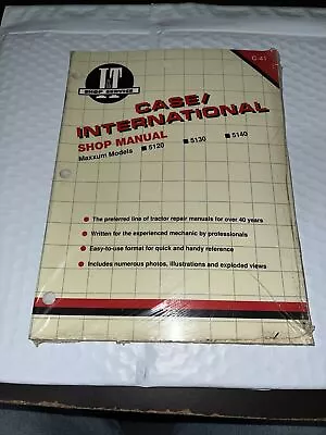 I&T Shop Manual C-41 Case International 5120 5130 5140 - FREE SHIPPING • $49.95