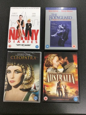 £6 • Buy DVD Bundle The Nanny Diaries The Bodyguard Australia Cleopatra