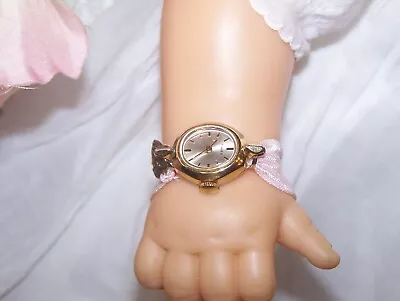 Vintage Antique Doll Watch Timex Custom Made For Medium To Large Dolls #9 • $38