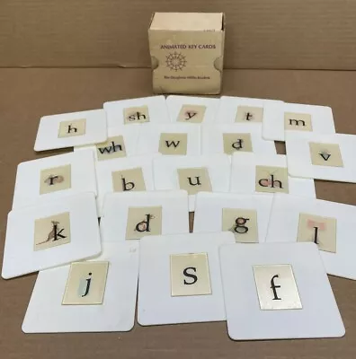 Alphabet Animated Key Cards  FLASH CARDS By Houghton Mifflin 1971 Educational • $39.20