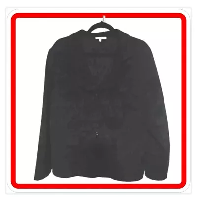 Habitat Clothes To Live In Size Sz L Large Black Jacket Embroidered Velvet LKNEW • $22.22