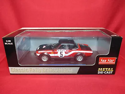 1:18 Fiat 124 Abarth Rally Monte Carlo 1973 R.Pinto #5 Sun Star Rallye Model Car • $102.94