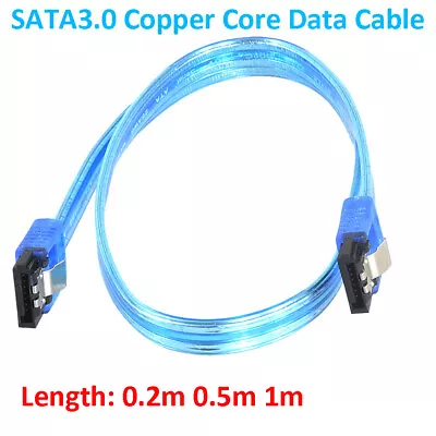 1PCS SATA 3.0 Hard Drive HDD Optical Drive SSD Latched Data Cable 26 AWG 6GB/S  • $12.86