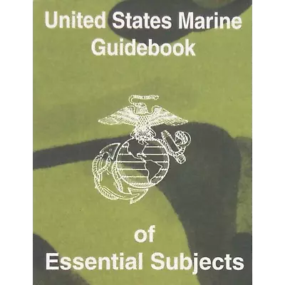 United States Marine Guidebook Of Essential Subjects • $11.99