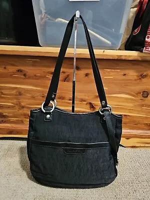 Ellington Black Nylon And Leather Bag   • $45