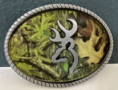 Camo Background Deer Cowboys Belt Buckle • $14.99