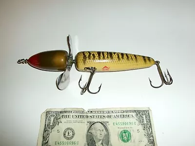 *READ* Le Lure Globe Topwater Musky Muskie Wood Lure Belly Logo Stamp* - Used • $49.99