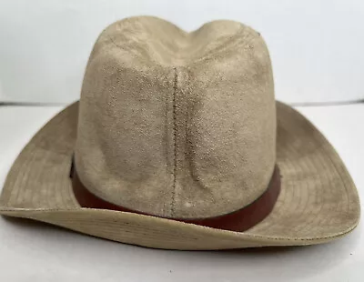 KANGOL Design Fedora Hat Mens Vintage Genuine Suede Leather United Hatters  • $48.71