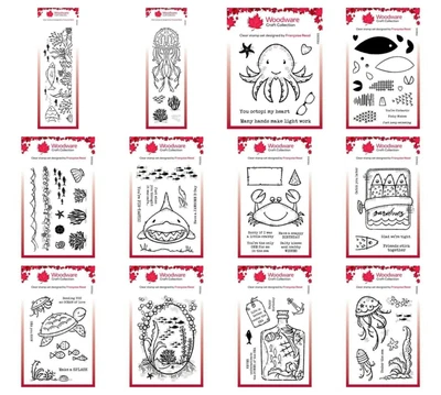 £13.95 • Buy Woodware Clear Stamps - Under The Sea By Francoise Read - MULTI BUY DISCOUNT