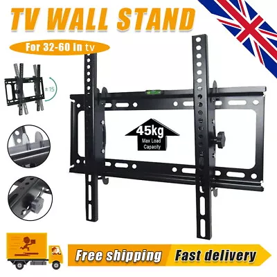 Tv Wall Bracket Mount Tilt Lcd Led Plasma 32 40 42 50 55 60 Inch  Uk • £8.99