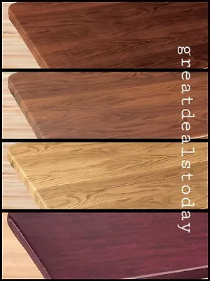 FITTED Vinyl Banquet Card Wood Grain Table Cover 36  Sq 48x24 60x30 72x30 Oblong • $26.49