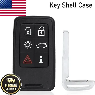 Replacement 6b Key Fob Remote Shell Case For Volvo S60 S80 V60 V70 XC60 XC70 • $14.59