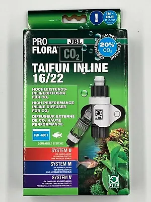 JBL ProFlora Taifun Direct Inline CO2 Diffuser For External Filter 16/22 Mm • £28.49