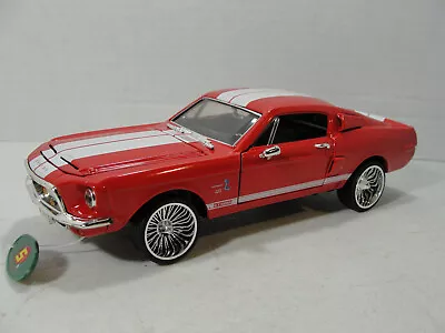 1/24 Sunnyside 1968 Ford Shelby GT500KR Cobra Fastback Diecast Red Stripe SS8706 • $10