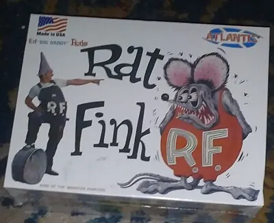 2024 ATLANTIS H1305 Ed  Big Daddy  Roth's RAT FINK Model Kit SEALED NIB • $18.95