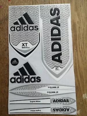 £10.99 • Buy  Adidas XT White & Black Cricket Bat Sticker Textured Embossed 