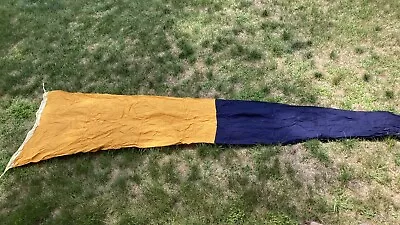 Vintage US Navy WWII Naval Large Ship Maritime Signal Flag Pennant Cotton Large • $125