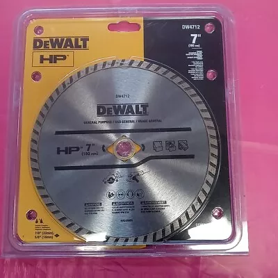 = Dewalt 7  High Performance Masonary Blade Turbo Trim Smooth Cut DW4712 NEW • $10.49