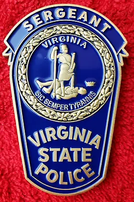 Virginia State Police Sergeant Challenge Coin (ela Chp Lapd Police Not Nypd • $22.50