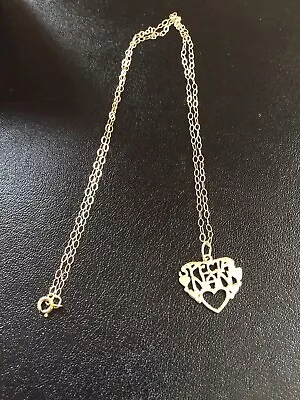 9ct Yellow Gold Special Nan   Chain And Pendant • £20