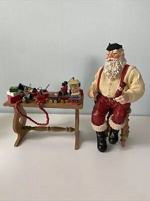 Midwest Santa At Work Bench Clothtique Figure Unmarked Vintage • $20