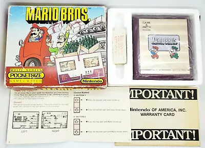 Vintage - Super Mario Bros. (Nintendo Game & Watch 1983) - CIB - Tested! 🔥 • $399.99