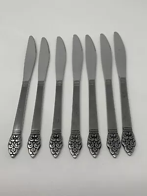 Oneida Community Vinland Stainless Steel - 7 Solid Handle Dinner Knives (9-1/4 ) • $35.95