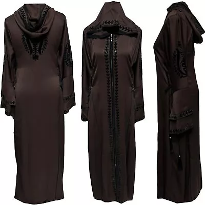 Latest Design Women Hooded Abaya Farasha Jalabiya Long Dress • £40.99