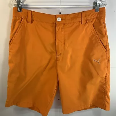 Mens Puma Sport Lifestyle Golf Shorts Orange Size 32. #S118 • $19.99